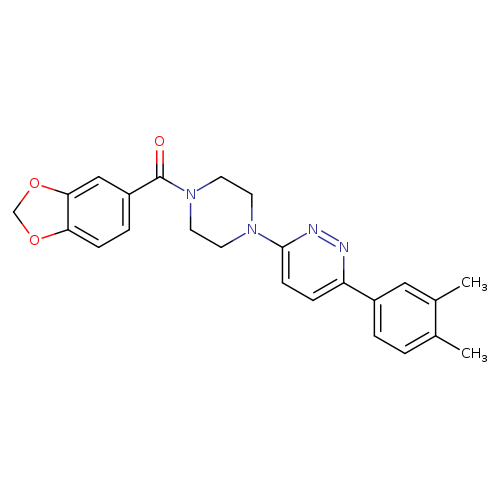 3-[4-(2H-1,3-benzodioxole-5-carbonyl)piperazin-1-yl]-6-(3,4-dimethylphenyl)pyridazine
