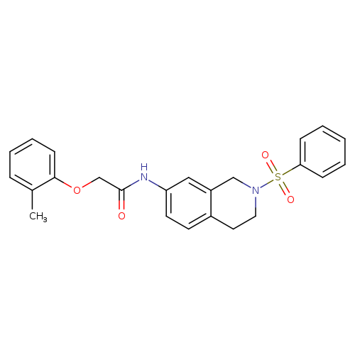 N-[2-(benzenesulfonyl)-1,2,3,4-tetrahydroisoquinolin-7-yl]-2-(2-methylphenoxy)acetamide
