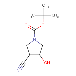 1-Pyrrolidinecarboxylic acid, 3-cyano-4-hydroxy-, 1,1-dimethylethyl ester