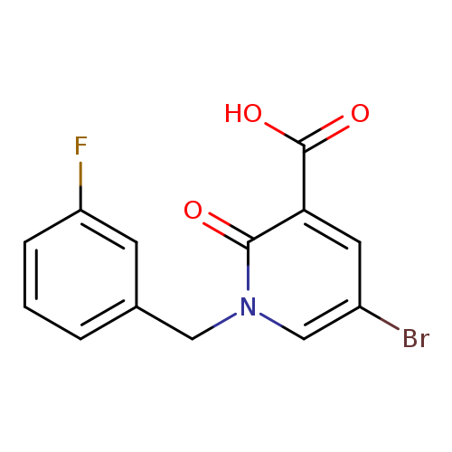 5-Bromo-1-(3-fluorobenzyl)-2-oxo-1,2-dihydropyridine-3-carboxylic acid