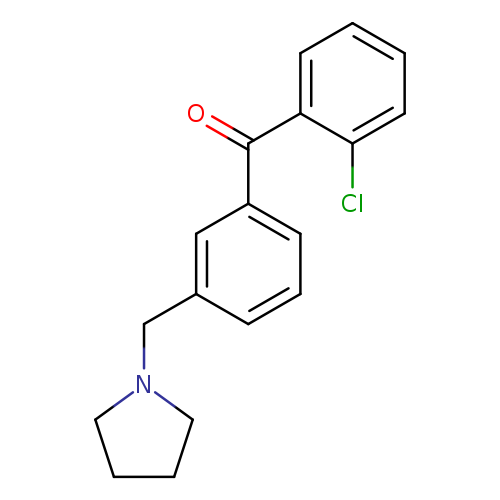 2-Chloro-3'-pyrrolidinomethyl benzophenone