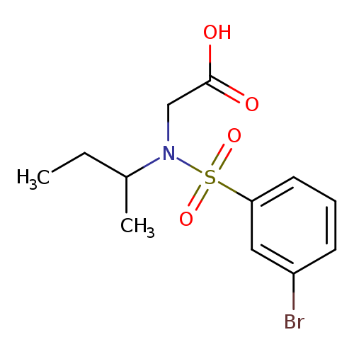 2-[N-(butan-2-yl)3-bromobenzenesulfonamido]acetic acid