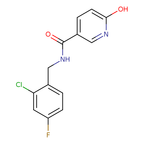 N-[(2-chloro-4-fluorophenyl)methyl]-6-hydroxypyridine-3-carboxamide