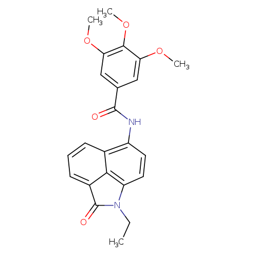 N-{2-ethyl-3-oxo-2-azatricyclo[6.3.1.0^{4,12}]dodeca-1(11),4(12),5,7,9-pentaen-9-yl}-3,4,5-trimethoxybenzamide