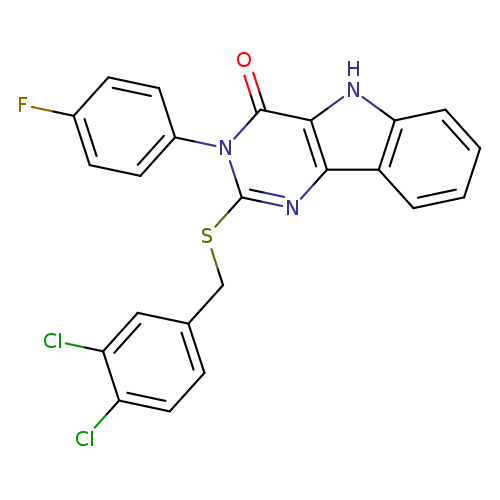 2-{[(3,4-dichlorophenyl)methyl]sulfanyl}-3-(4-fluorophenyl)-3H,4H,5H-pyrimido[5,4-b]indol-4-one