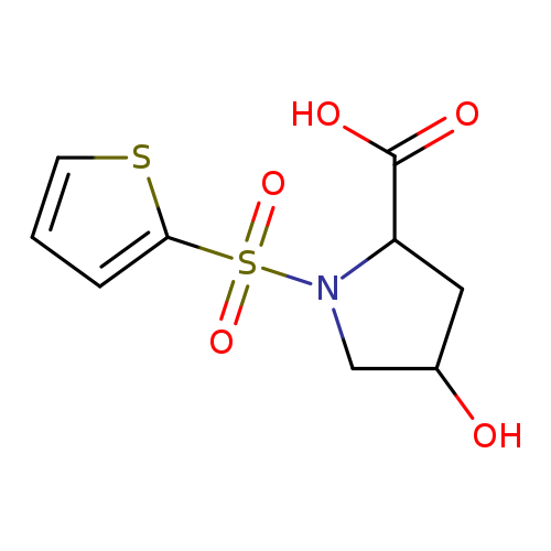 4-Hydroxy-1-(thiophen-2-ylsulfonyl)pyrrolidine-2-carboxylic acid