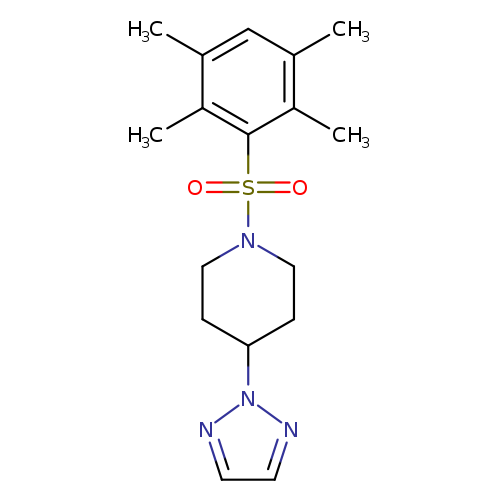 1-(2,3,5,6-tetramethylbenzenesulfonyl)-4-(2H-1,2,3-triazol-2-yl)piperidine