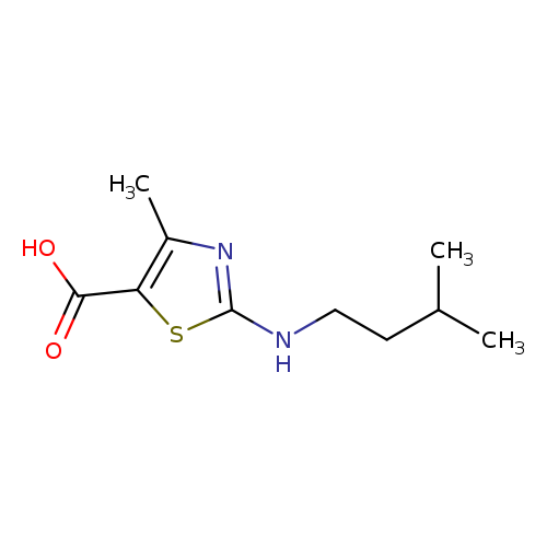 4-methyl-2-[(3-methylbutyl)amino]-1,3-thiazole-5-carboxylic acid