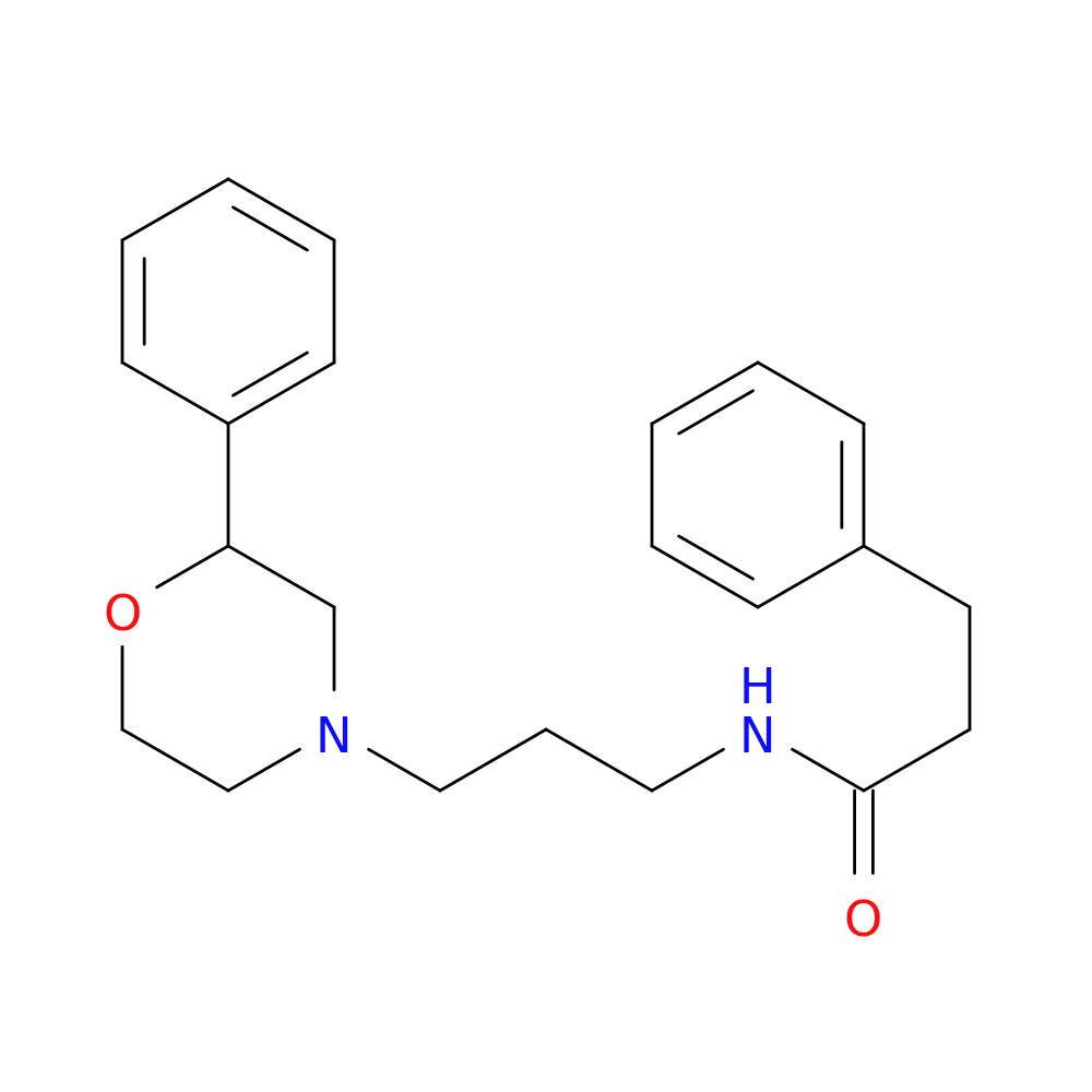 3-phenyl-N-[3-(2-phenylmorpholin-4-yl)propyl]propanamide