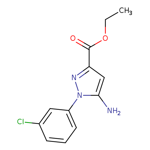1H-Pyrazole-3-carboxylic acid, 5-amino-1-(3-chlorophenyl)-, ethyl ester