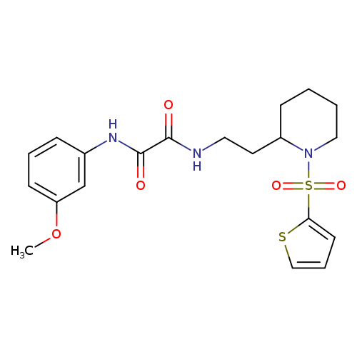 N'-(3-methoxyphenyl)-N-{2-[1-(thiophene-2-sulfonyl)piperidin-2-yl]ethyl}ethanediamide
