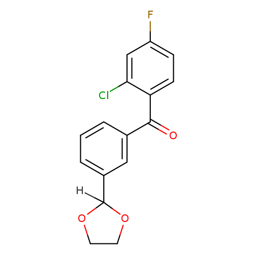2-Chloro-3'-(1,3-dioxolan-2-yl)-4-fluorobenzophenone