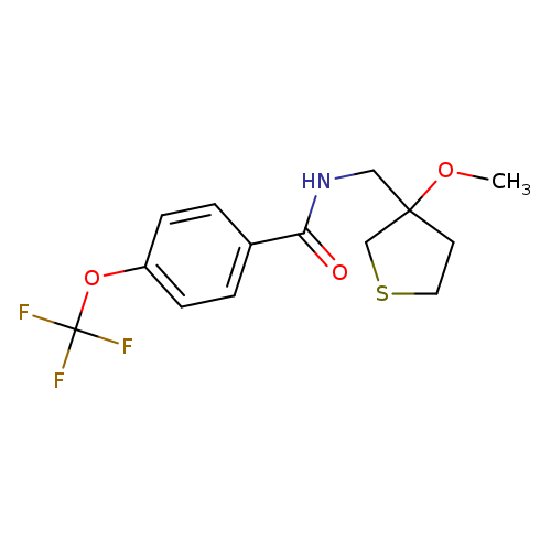 N-[(3-methoxythiolan-3-yl)methyl]-4-(trifluoromethoxy)benzamide