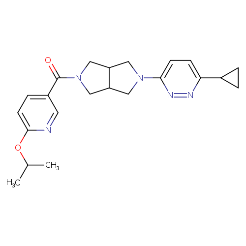 3-cyclopropyl-6-{5-[6-(propan-2-yloxy)pyridine-3-carbonyl]-octahydropyrrolo[3,4-c]pyrrol-2-yl}pyridazine