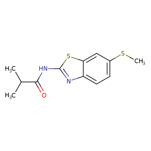 2-methyl-N-[6-(methylsulfanyl)-1,3-benzothiazol-2-yl]propanamide