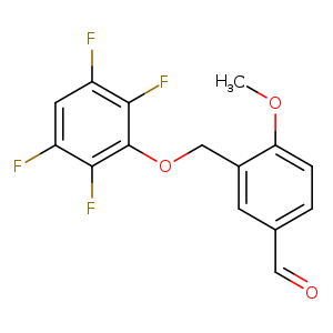 4-Methoxy-3-[(2,3,5,6-tetrafluorophenoxy)methyl]benzaldehyde
