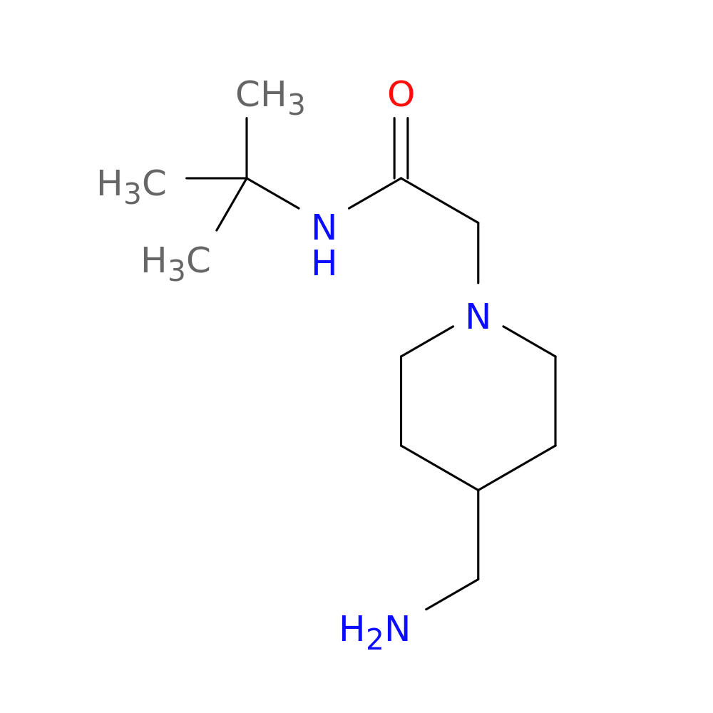 2-[4-(aminomethyl)piperidin-1-yl]-N-tert-butylacetamide