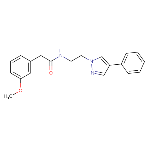 2-(3-methoxyphenyl)-N-[2-(4-phenyl-1H-pyrazol-1-yl)ethyl]acetamide
