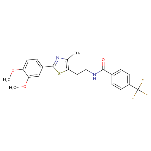 N-{2-[2-(3,4-dimethoxyphenyl)-4-methyl-1,3-thiazol-5-yl]ethyl}-4-(trifluoromethyl)benzamide