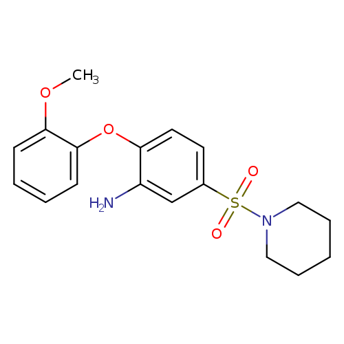 2-(2-methoxyphenoxy)-5-(piperidine-1-sulfonyl)aniline