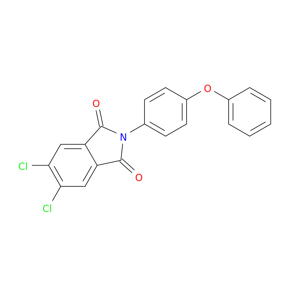 5,6-dichloro-2-(4-phenoxyphenyl)-2,3-dihydro-1H-isoindole-1,3-dione