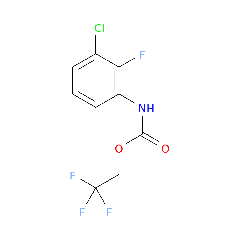 2,2,2-Trifluoroethyl 3-chloro-2-fluorophenylcarbamate