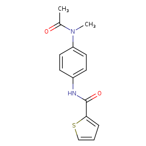 N-{4-[acetyl(methyl)amino]phenyl}-2-thiophenecarboxamide