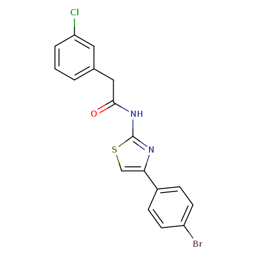 N-[4-(4-bromophenyl)-1,3-thiazol-2-yl]-2-(3-chlorophenyl)acetamide