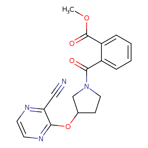 methyl 2-{3-[(3-cyanopyrazin-2-yl)oxy]pyrrolidine-1-carbonyl}benzoate