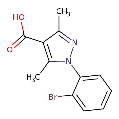 1-(2-bromophenyl)-3,5-dimethyl-1H-pyrazole-4-carboxylic acid