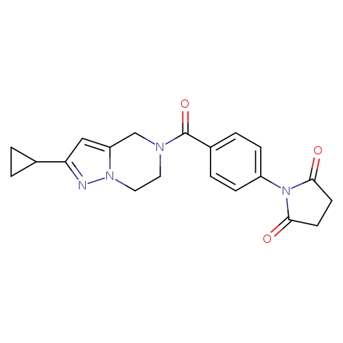 1-(4-{2-cyclopropyl-4H,5H,6H,7H-pyrazolo[1,5-a]pyrazine-5-carbonyl}phenyl)pyrrolidine-2,5-dione