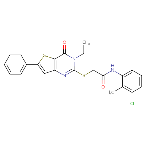 N-(3-chloro-2-methylphenyl)-2-({3-ethyl-4-oxo-6-phenyl-3H,4H-thieno[3,2-d]pyrimidin-2-yl}sulfanyl)acetamide