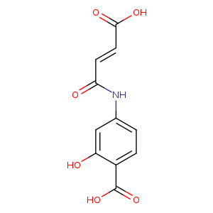 4-[(3-carboxyacryloyl)amino]-2-hydroxybenzoic acid