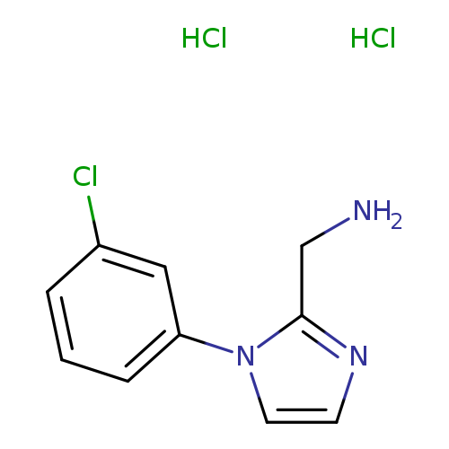 1-[1-(3-chlorophenyl)-1H-imidazol-2-yl]methanaminedihydrochloride