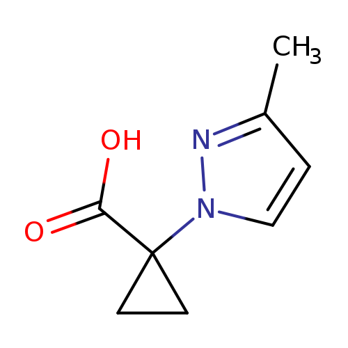 1-(3-methyl-1H-pyrazol-1-yl)cyclopropane-1-carboxylic acid