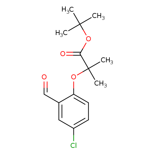 2-(4-Chloro-2-formyl-phenoxy)-2-methyl-propionic acid tert-butyl ester