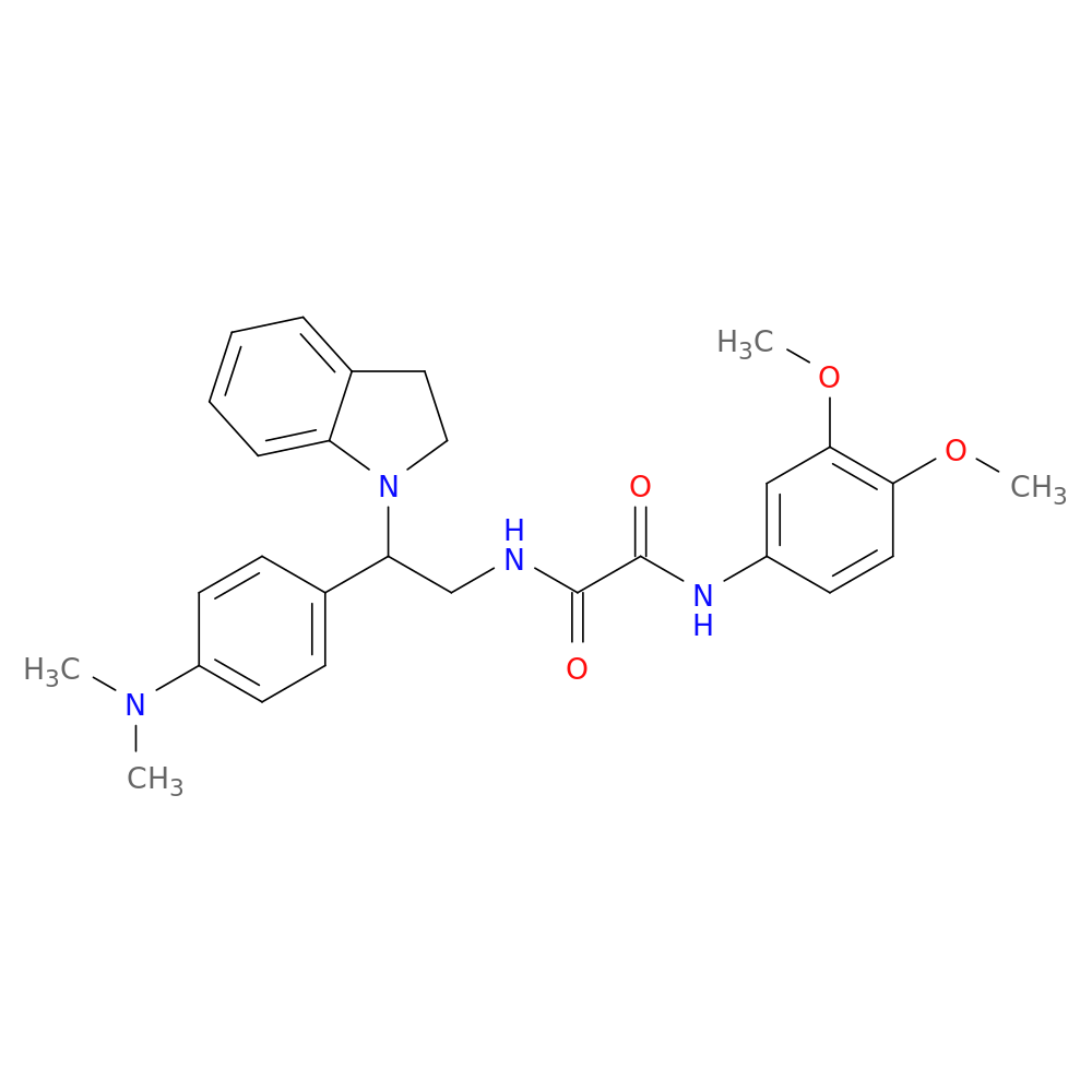 N'-[2-(2,3-dihydro-1H-indol-1-yl)-2-[4-(dimethylamino)phenyl]ethyl]-N-(3,4-dimethoxyphenyl)ethanediamide