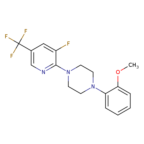 1-[3-fluoro-5-(trifluoromethyl)pyridin-2-yl]-4-(2-methoxyphenyl)piperazine