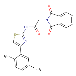 N-[4-(2,5-dimethylphenyl)-1,3-thiazol-2-yl]-2-(1,3-dioxo-2,3-dihydro-1H-isoindol-2-yl)acetamide