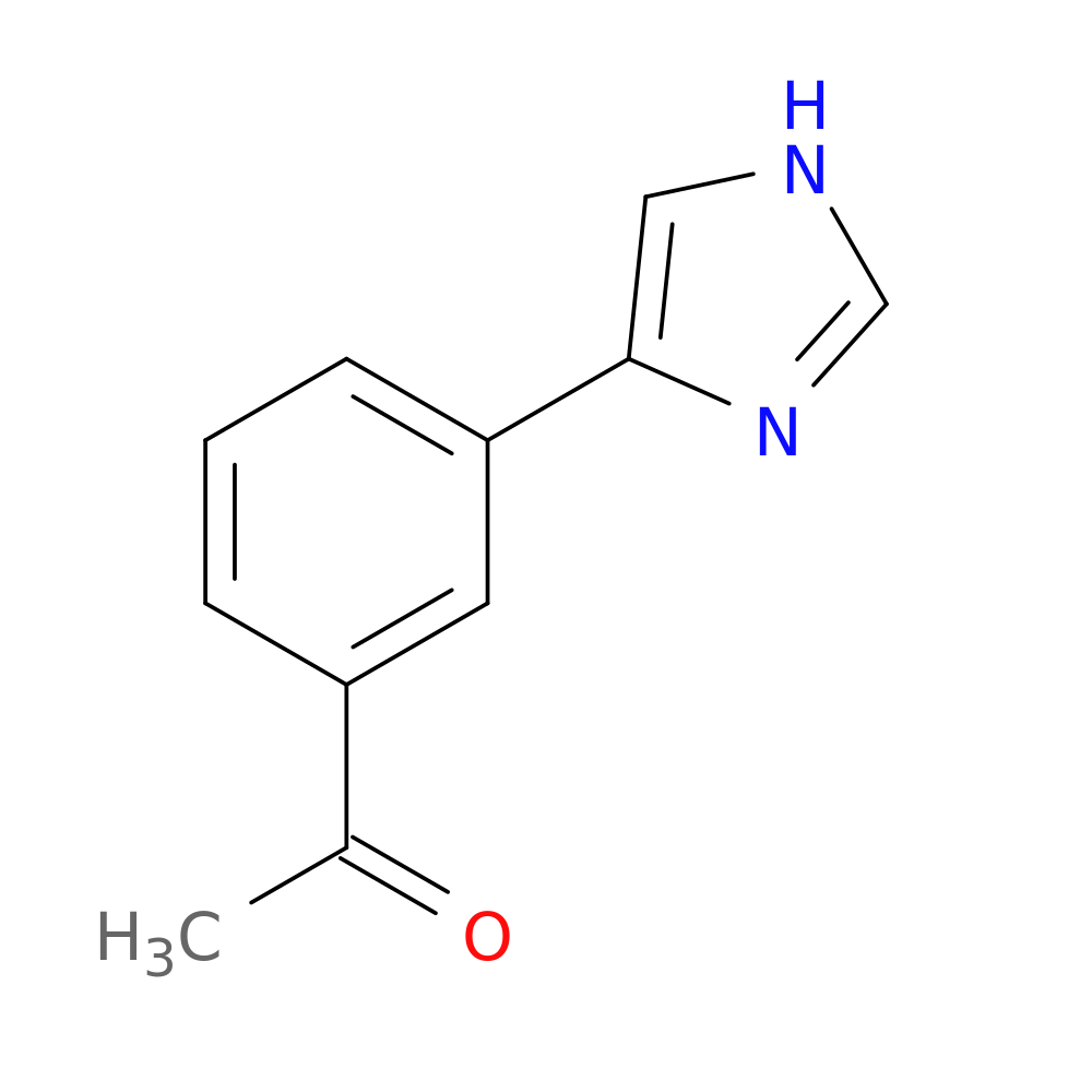 1-[3-(1H-imidazol-4-yl)phenyl]ethan-1-one