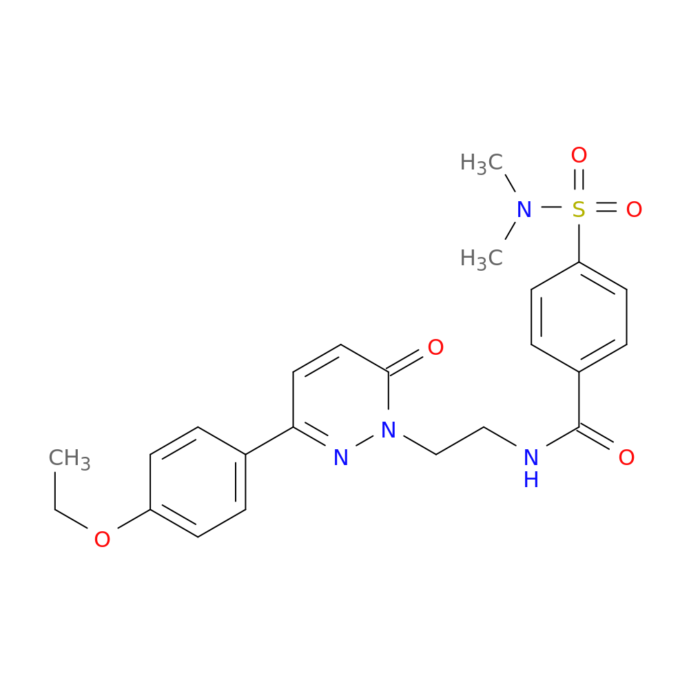4-(dimethylsulfamoyl)-N-{2-[3-(4-ethoxyphenyl)-6-oxo-1,6-dihydropyridazin-1-yl]ethyl}benzamide