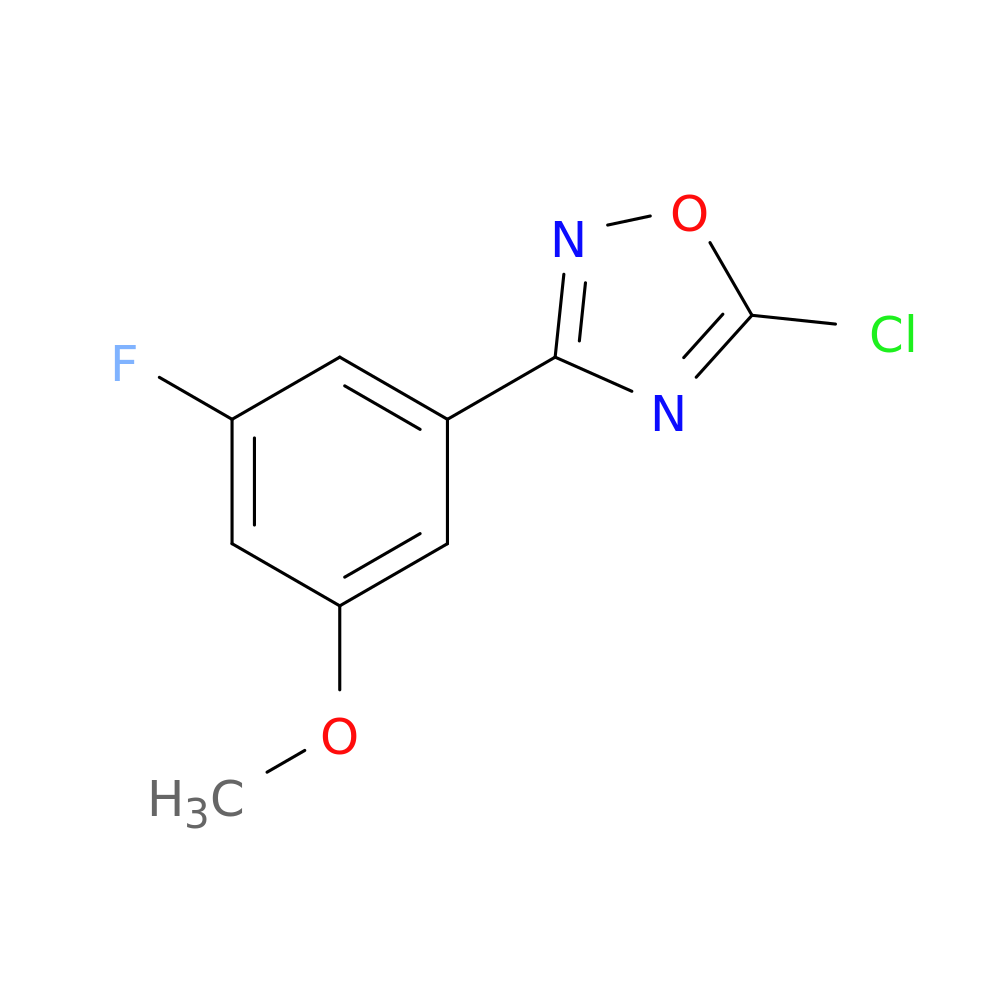 5-chloro-3-(3-fluoro-5-methoxyphenyl)-1,2,4-oxadiazole