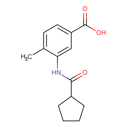 3-[(cyclopentylcarbonyl)amino]-4-methylbenzoic acid