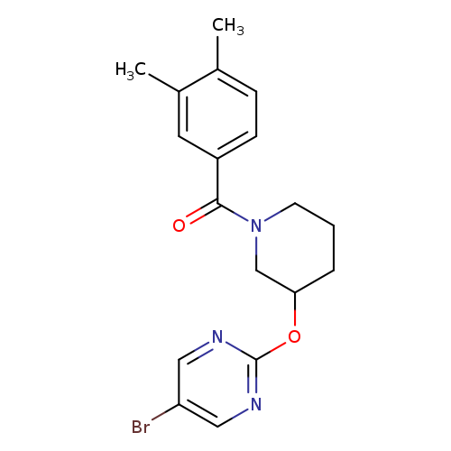 5-bromo-2-{[1-(3,4-dimethylbenzoyl)piperidin-3-yl]oxy}pyrimidine