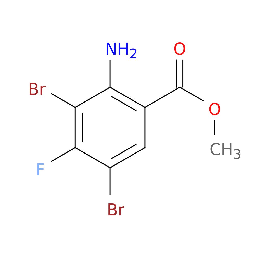 Methyl 2-amino-3,5-dibromo-4-fluorobenzoate