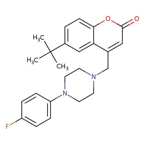 6-tert-butyl-4-{[4-(4-fluorophenyl)piperazin-1-yl]methyl}-2H-chromen-2-one