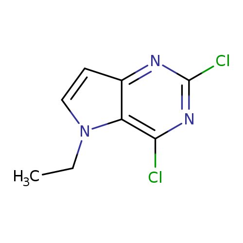 5H-Pyrrolo[3,2-d]pyrimidine, 2,4-dichloro-5-ethyl-