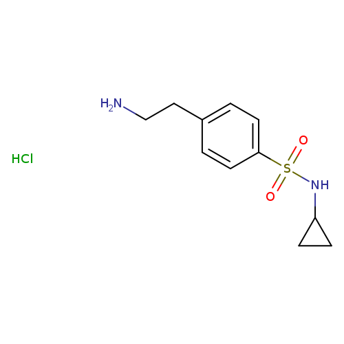 4-(2-aminoethyl)-N-cyclopropylbenzene-1-sulfonamide hydrochloride