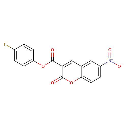 4-fluorophenyl 6-nitro-2-oxo-2H-chromene-3-carboxylate