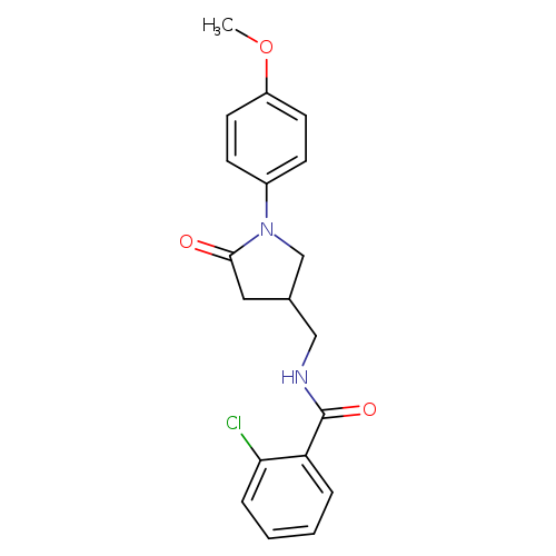 2-chloro-N-{[1-(4-methoxyphenyl)-5-oxopyrrolidin-3-yl]methyl}benzamide